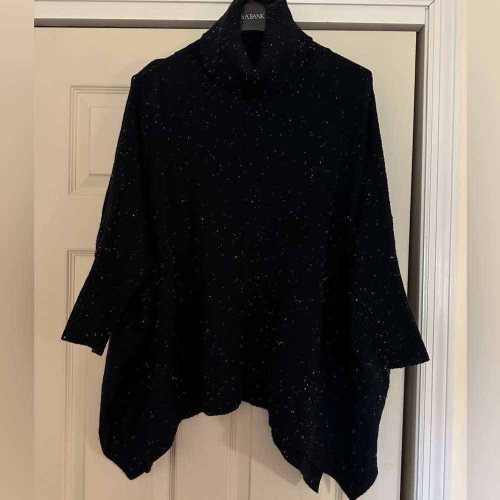 Loft Speckled Black and White sweater